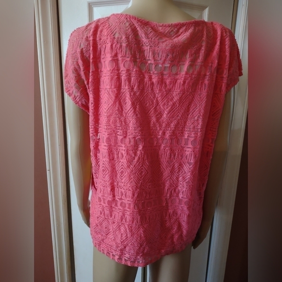 NWT Ruby Rd Petite Woman's Size pm petite medium double layered blouse shirt top - Picture 4 of 6